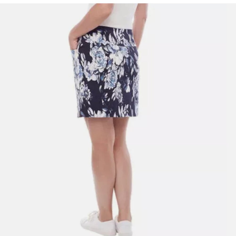 SC & CO. LADIES STRETCH TUMMY CONTROL SKORT WITH FRONT POCKETS - Picture 3 of 3